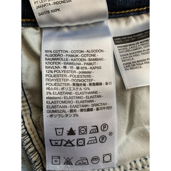 Levis Strauss & Co. Womens Classic Mid Rise Skinny Jeans Blue Denim Size 6 - Picture 8 of 14